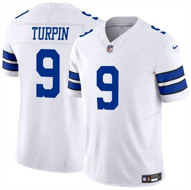 Men & Women & Youth Dallas Cowboys #9 KaVontae Turpin White 2023 F.U.S.E Vapor Untouchable Limited Stitched Jerseys